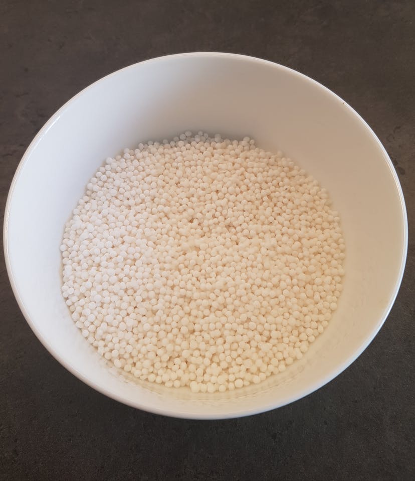 Billes de tapioca dans un bol